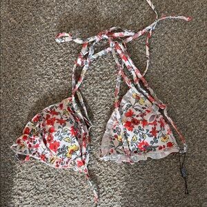 Zaful Multicolor Floral Bikini Top